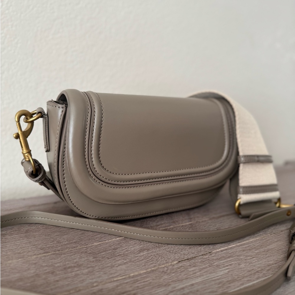 NWOT ZARA Elegant Viral Gray Crossbody Shoulder Bag - Picture 2 of 11